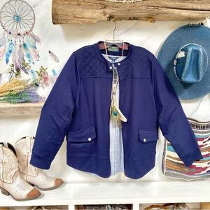 Quilted detailing Ralph Lauren fall jacket w equestrian vibe & country vibe